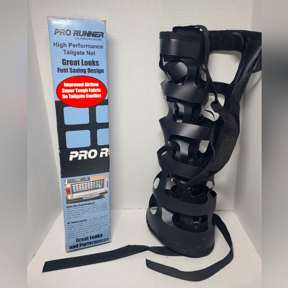 Black Pro Runner High Performance Truck Tailgate Net - Full